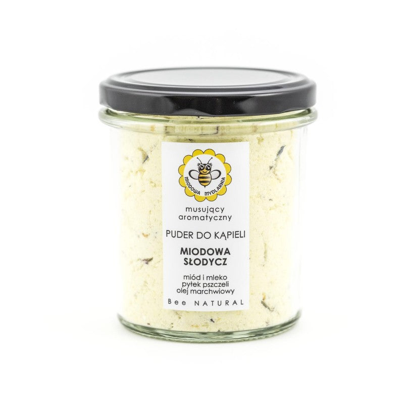 Puder do kąpieli, miodowa słodycz, 180 g, Miodowa Mydlarnia