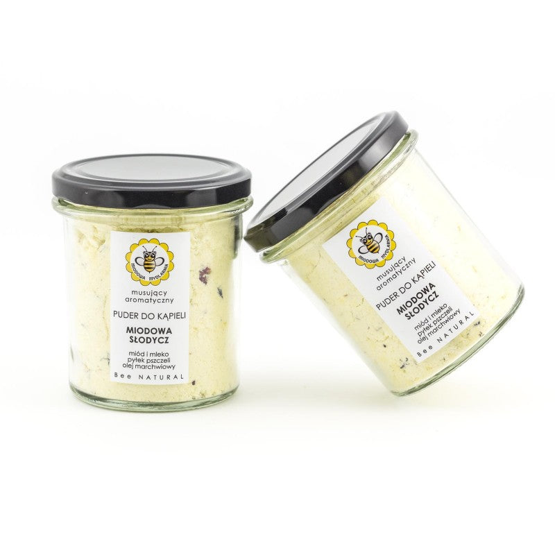 Puder do kąpieli, miodowa słodycz, 180 g, Miodowa Mydlarnia