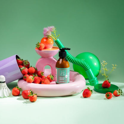 Regenerujący balsam do ciała, Truskawka i Werbena, 200ml, Cztery Szpaki