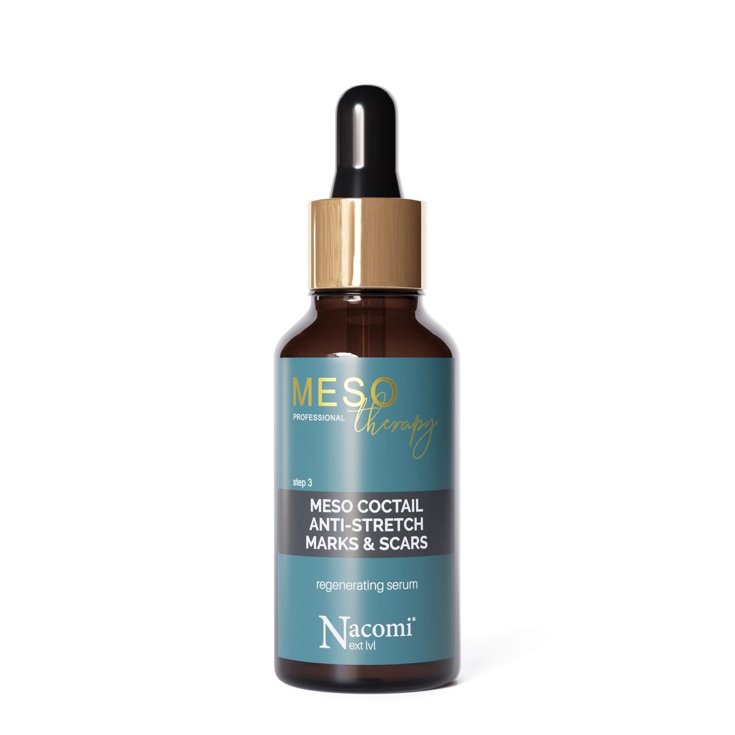 Regenerujący koktajl zapobiegający bliznom i rozstępom, Meso Theraphy, 30ml, Nacomi Next Level