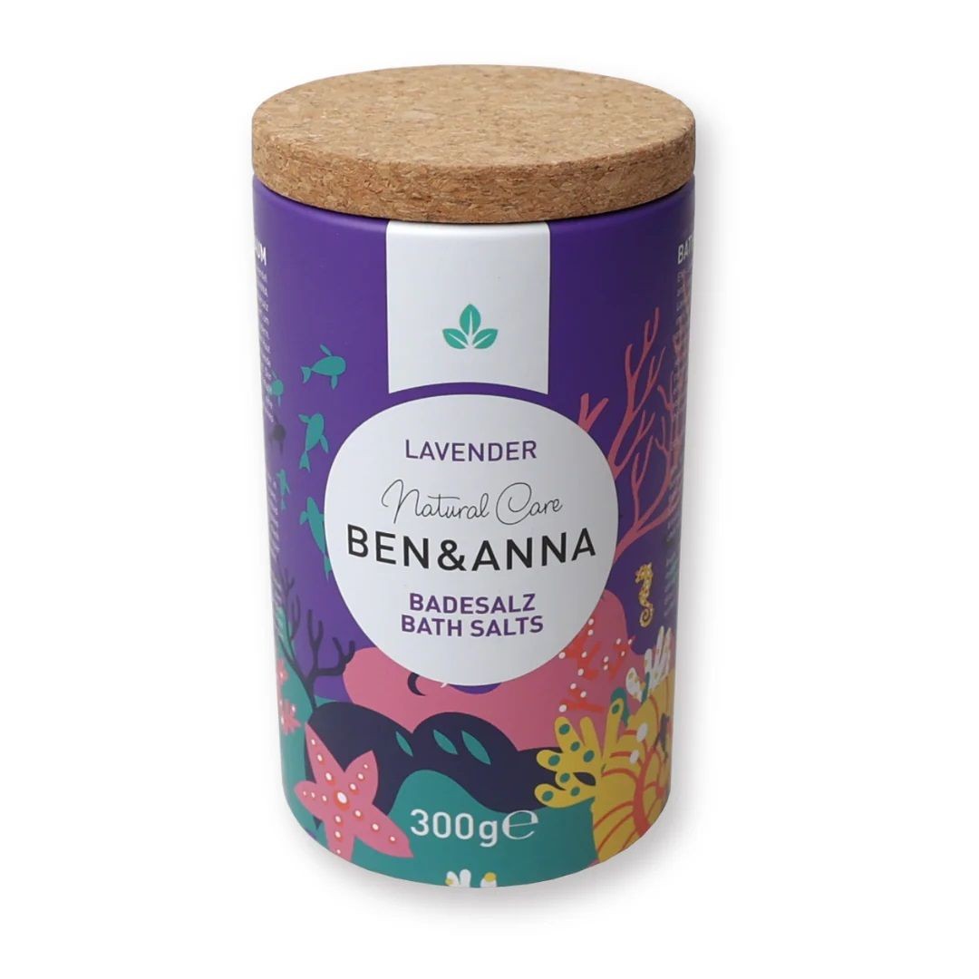 Sól do kąpieli, lawenda, Cosmos Natural, Vegan, 300g, BEN&ANNA