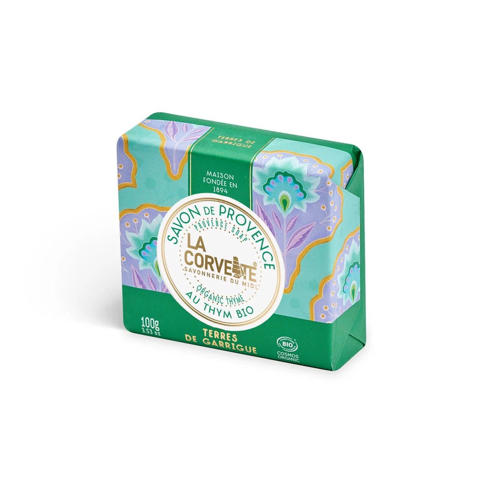 ŚRÓDZIEMNOMORSKIE mydło organiczne - Kraina ziół, ECOCERT, 100g, La Corvette