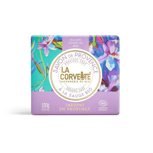 ŚRÓDZIEMNOMORSKIE mydło organiczne - Ogrody Prowansji, ECOCERT, 100g, La Corvette