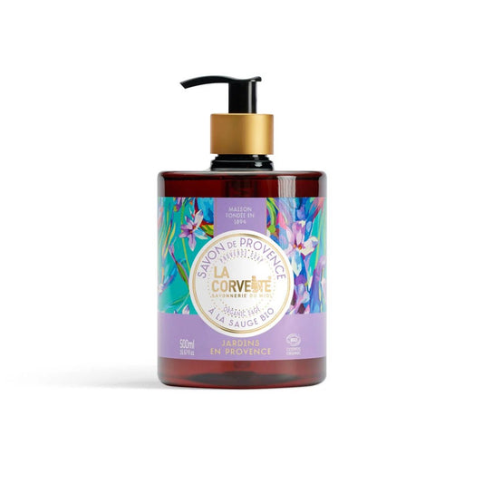 ŚRÓDZIEMNOMORSKIE organiczne mydło w płynie - Ogrody Prowansji, ECOCERT, 500ml, La Corvette