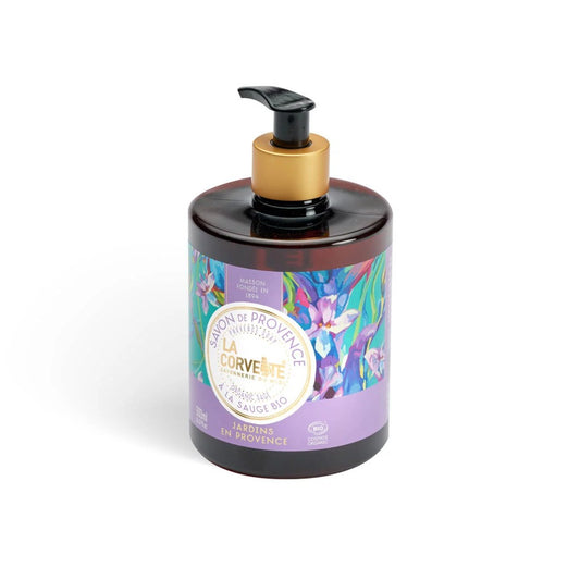 ŚRÓDZIEMNOMORSKIE organiczne mydło w płynie - Ogrody Prowansji, ECOCERT, 500ml, La Corvette