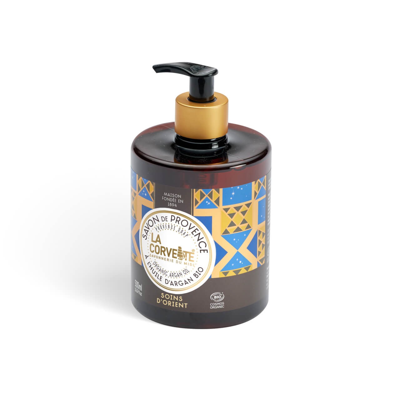 ŚRÓDZIEMNOMORSKIE organiczne mydło w płynie - Rytuał Orientu, ECOCERT, 500ml, La Corvette