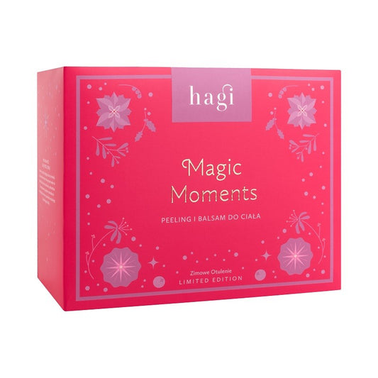 ZESTAW 2024 MAGIC MOMENTS: Peeling do ciała ZIMOWE OTULENIE, 200 ml + Balsam do ciała ZIMOWE OTULENIE, 75 ml, Hagi
